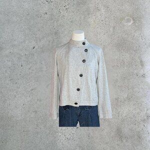 Asymmetrical button up jacket